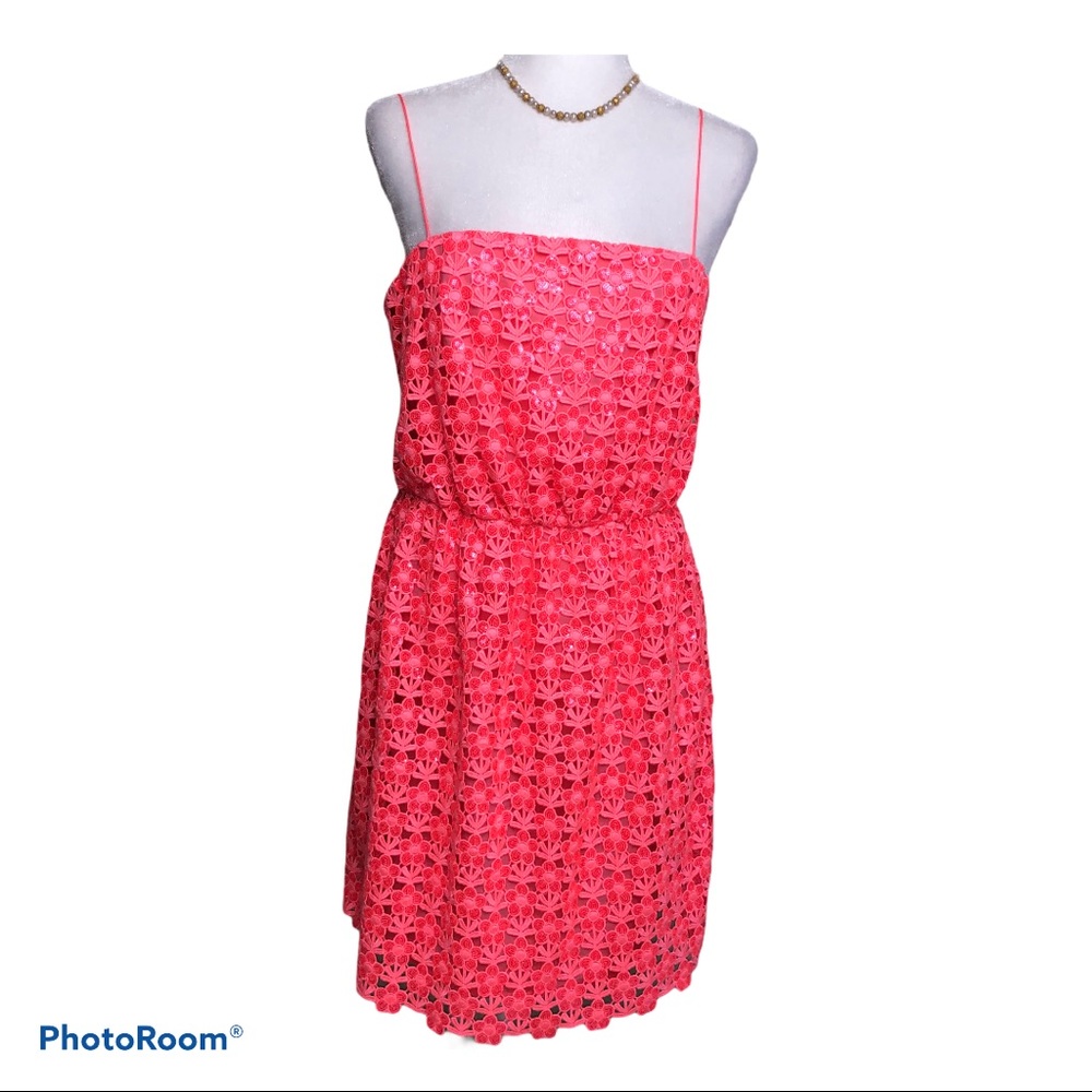 Manoush Women Crochet Sequin Mini Party Dress 42